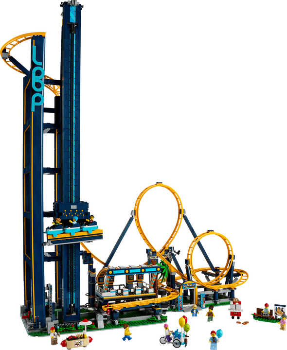 3756PCS Loop Coaster Park Buildings Block US