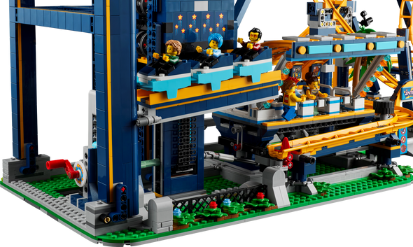 3756PCS Loop Coaster Park Buildings Block US