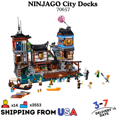 3553pcs King89066 NINJAGO City Docks US
