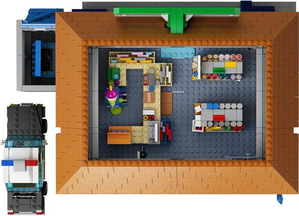 The Simpsons House(2523pcs) and The Simpsons KWIK-E-MART(2218pcs) 71016 71006