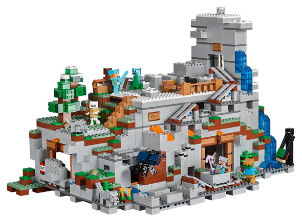 2688PCS Miniecraft The Mountain Cave Compatible 21137