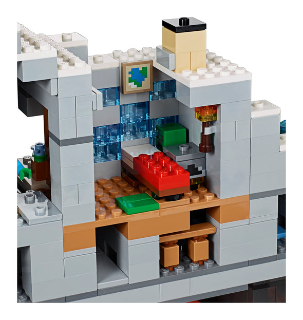 2688PCS Miniecraft The Mountain Cave Compatible 21137