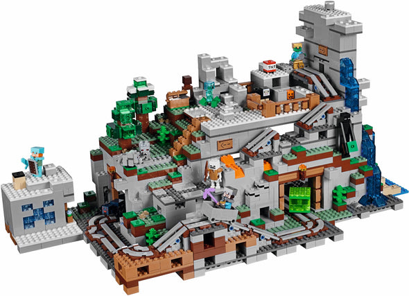 2688PCS Miniecraft The Mountain Cave Compatible 21137