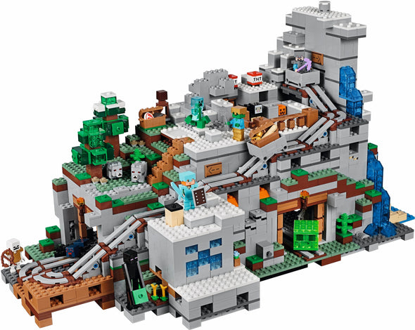 2688PCS Miniecraft The Mountain Cave Compatible 21137